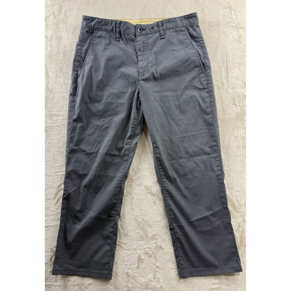Rag & Bone Pants Men's 32X25 Smoke Gray Stretch Chino Performance Casual READ
